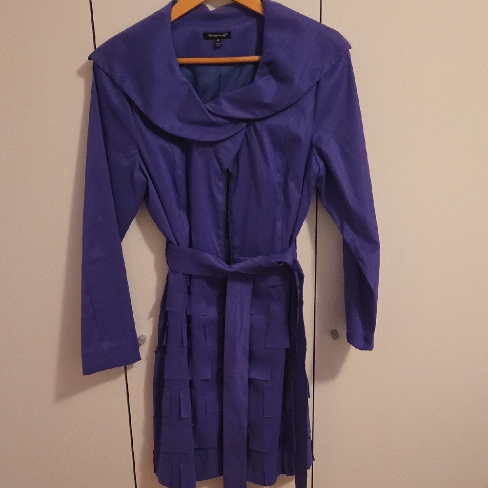 Samuel Dong Purple Trench Coat